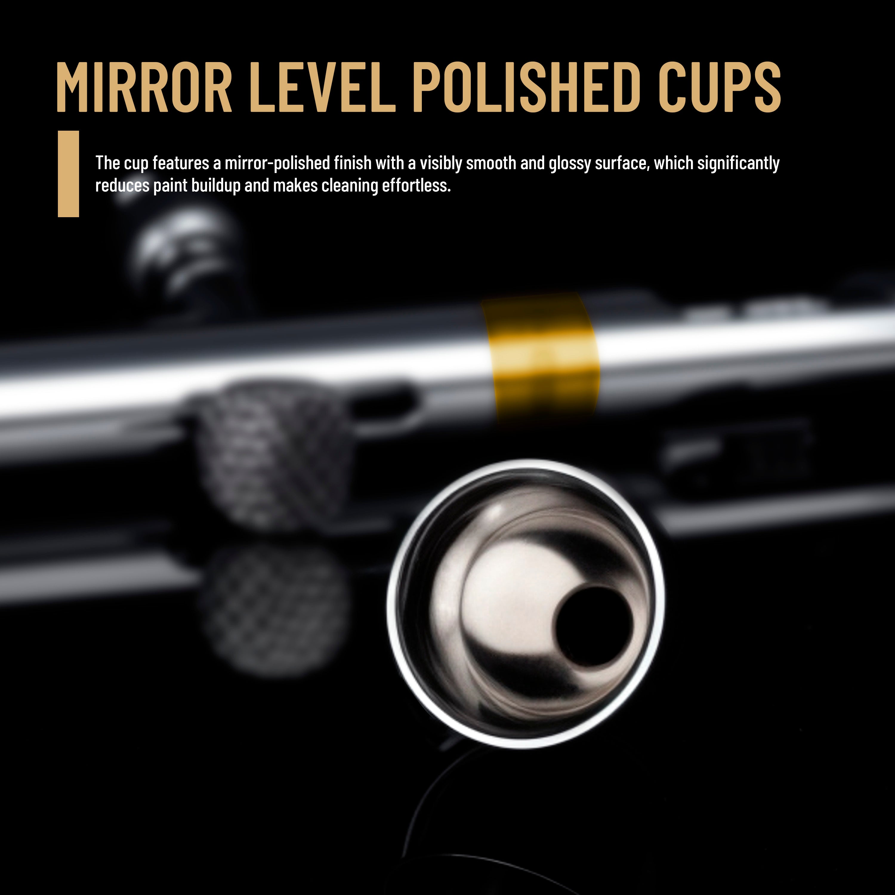 Airgoo Premium Series Dual Action Gravity Feed Airbrush Phantom with 0.2mm/0.3mm Nozzle