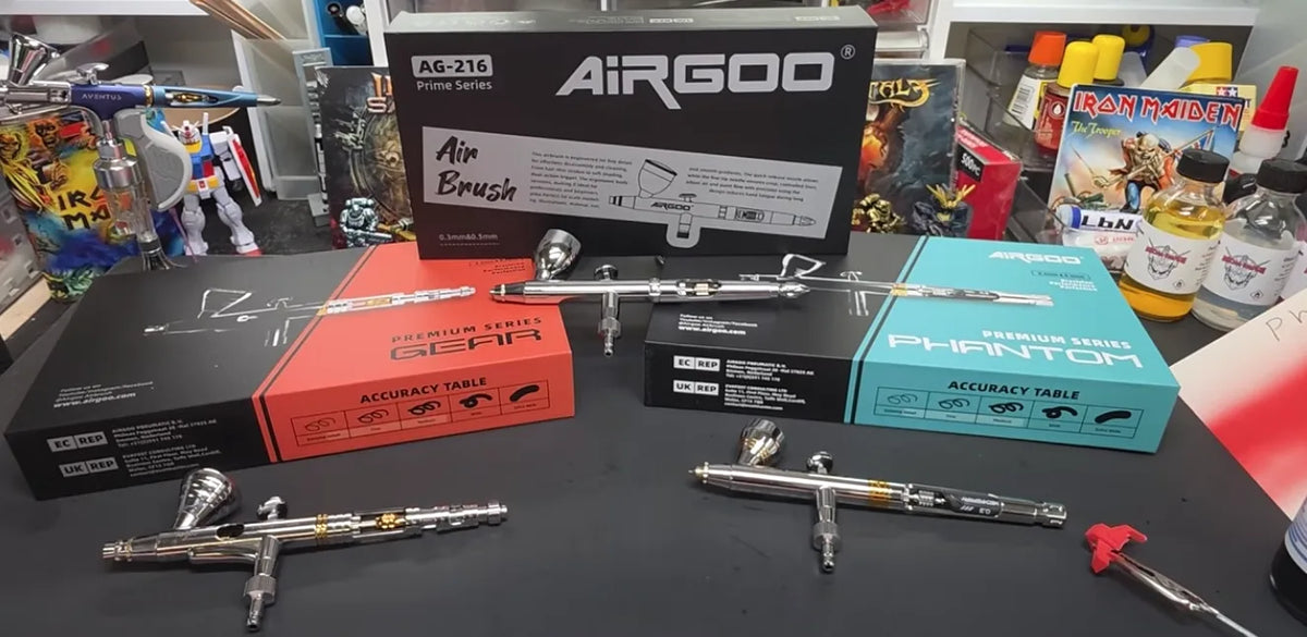How to Choose Among Airgoo’s Three Airbrushes? AG-216 vs Gear vs Phantom?