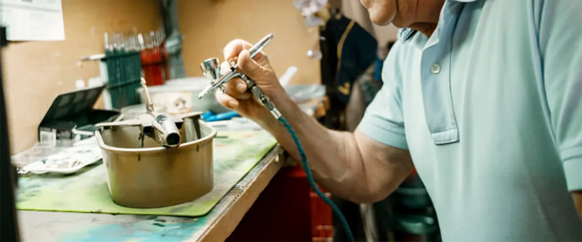 airbrushing models