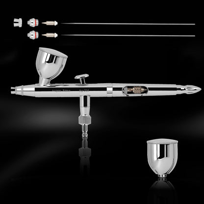 Airgoo Prime Series Dual Action Gravity Feed Airbrush AG-216 with 0.3mm/0.5mm Nozzle