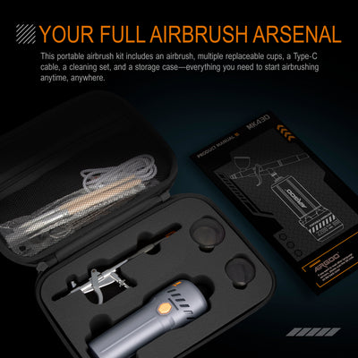 Airgoo Portable Airbrush Kit Mecha Spray B with 0.3mm Nozzle