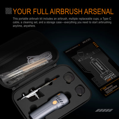 Airgoo Portable Airbrush Kit Mecha Spray A with 0.3mm Nozzle