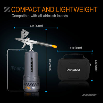 Airgoo Portable Airbrush Kit Mecha Spray B with 0.3mm Nozzle