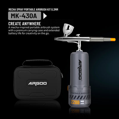 Airgoo Portable Airbrush Kit Mecha Spray A with 0.3mm Nozzle
