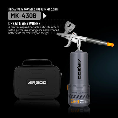 Airgoo Portable Airbrush Kit Mecha Spray B with 0.3mm Nozzle