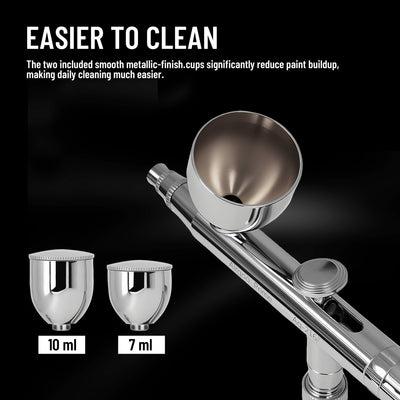 Airgoo Prime Series Dual Action Gravity Feed Airbrush AG-216 with 0.3mm/0.5mm Nozzle