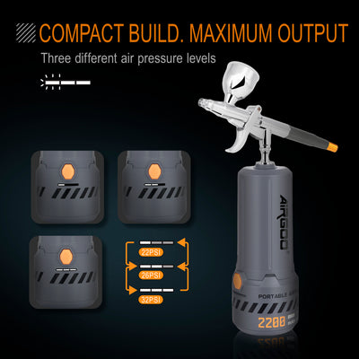 Airgoo Portable Airbrush Kit Mecha Spray B with 0.3mm Nozzle