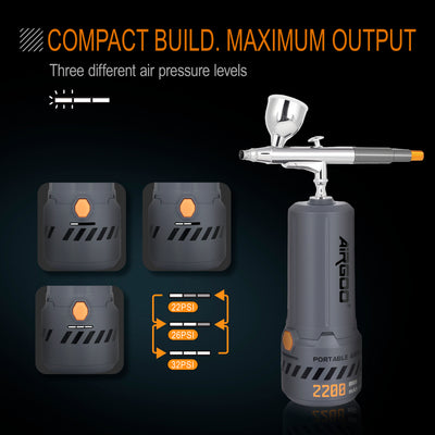 Airgoo Portable Airbrush Kit Mecha Spray A with 0.3mm Nozzle