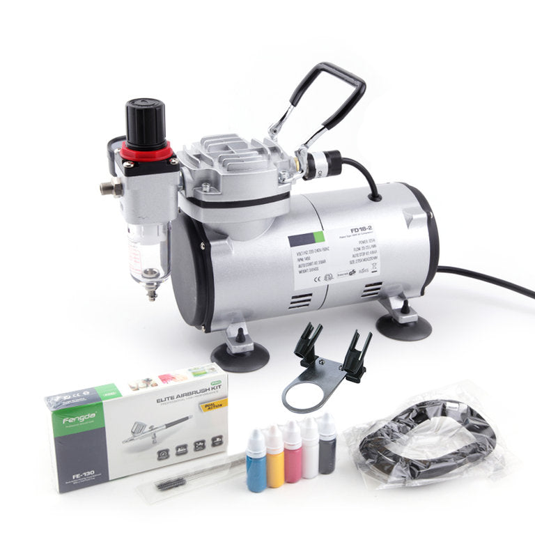 Fengda Profesional Airbrush Kit With Smart Compressor For Tattoo, Mode - View #6